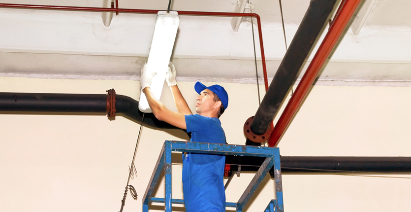 White Glove Service to Replace lighting